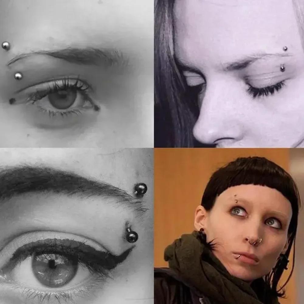10/20pcs Surgical Steel Eyebrow Ring 3mm Ball Cone 6/8/10/12/14mm Curved Barbell Bar Ear Body Piercing