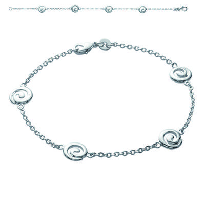 [I9095] - Silver Bracelet 'Choréographie' Silver (rhodium-plated) - 10 Mm