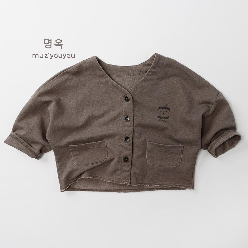 Korean Style Casual Long Sleeve Outerwear Jacket For Unisex Boys And Girls Kids