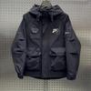 Spring and Autumn New Workwear Hooded Loose Jacket Men's Korean Version Versatile Jacket Youth Fashion Handsome Jacket