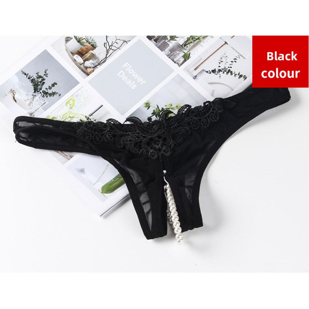 Сексуальные брюки-цепочка из бусин, кружевные стринги, прозрачное нижнее белье с открытой промежностью, вышивка, низкая посадка, декор из жемчуга, эротические стринги для женщин