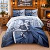 Hollow Knight Pattern Bedding 3Pcs Set Bed Sheet And Pillowcases For Indoor Bedroom