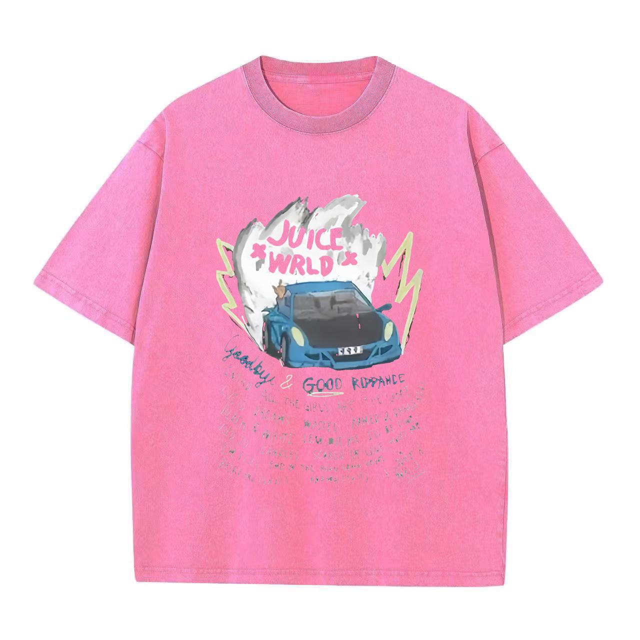 

Ретро випрана вінтажна футболка Чоловіча та жіноча реперська футболка Juice Wrld з капюшоном Ретро випрана вінтажна футболка 3XL