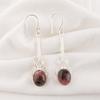 Black Rhodonite Gemstone Jewelry, 925 Solid Sterling Silver Earring,  Handmade Gorgeous Silver Boho Earrings For Wedding Gift
