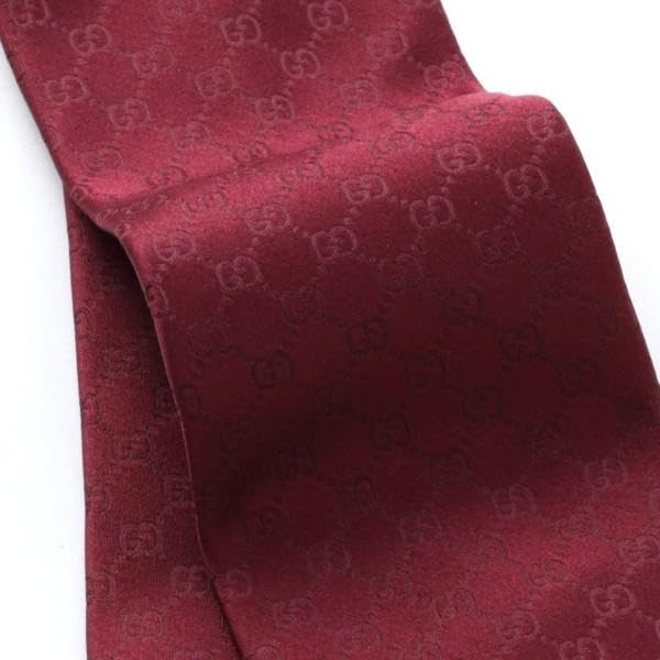 Gucci Red GG Pattern Tie GUJ-826 [Used]
