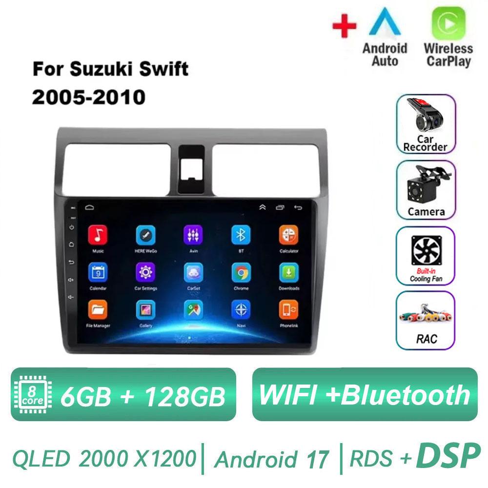 Android 17 Car Radio for Suzuki Swift 2005 2006 2007 2008 2009 2010 2DIN Multimedia Player Navigation Carplay GPS Video IPS 4G