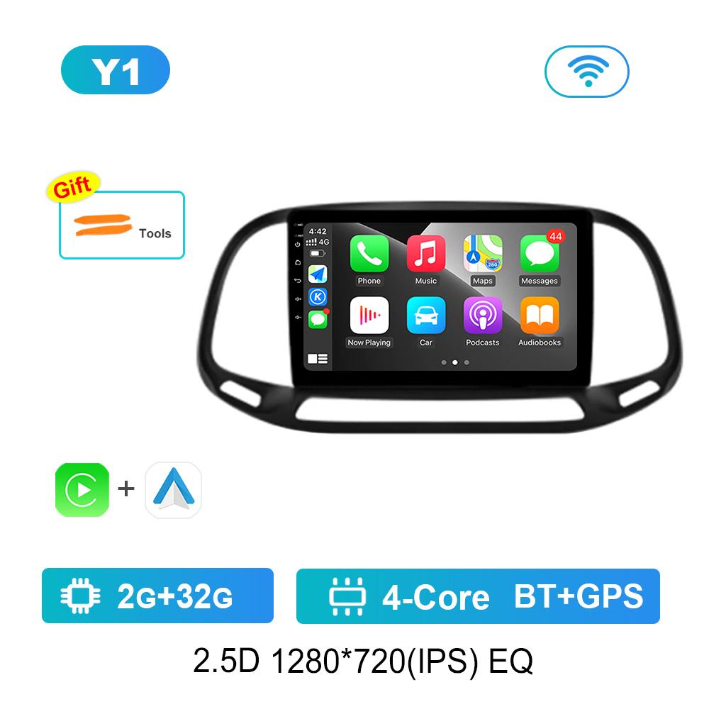 

9-дюймовый автомобильный видео мультимедийный плеер Система Android GPS-навигация для Fiat Doblo 2015 - 2019 Carplay WiFi Сенсорный экран Bluetooth