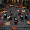 Three-dimensional Texture Statue Mini Grim Reaper Statue, 3D Printed Halloween Skull Party Ornament Figurine for Tabletop, Desk, Shelf Home