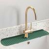 Water Ripples Mildew Proof Faucet Mat Water Catcher Mat Sink Splash Pad Countertop Protector