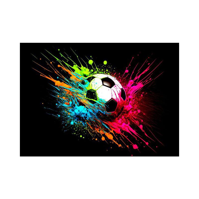 

Абстрактные красочные футбольные плакаты и картины на холсте с изображением пламени, настенные художественные картины для гостиной, украшения дома, подарка 21x30cm No Framed