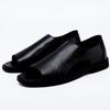 Fashion Luxury Business Men's Sandals Men Beach Shoes SandalsGenuine Leather Non-slip Men's Slippers Breathable Outdoor Driving Sandals