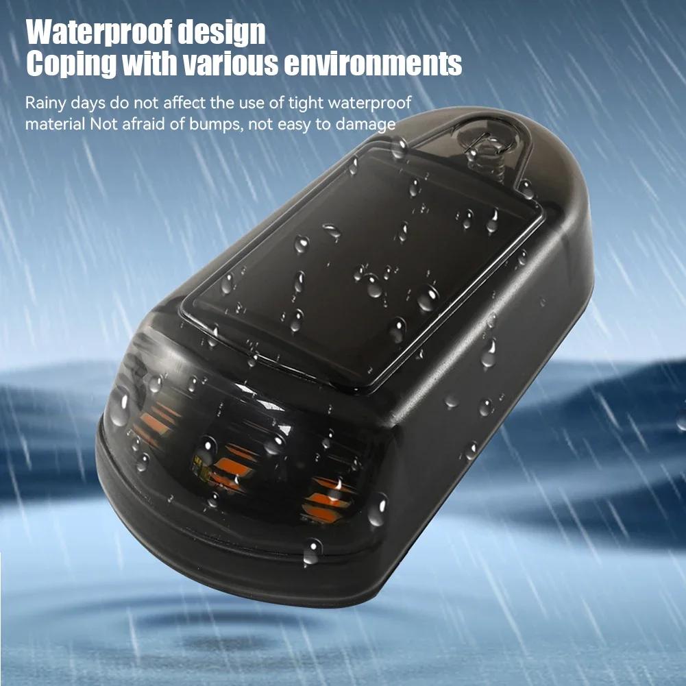 New 12V LED Solar Roof Mouse Light Punch-Free 7-Color App Control Wireless Cab LED Light For Trucks Modification Warning Light
