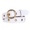 Wide Leather Twolayer Belt Women Vintage Circular Decoration Daily Wear Party