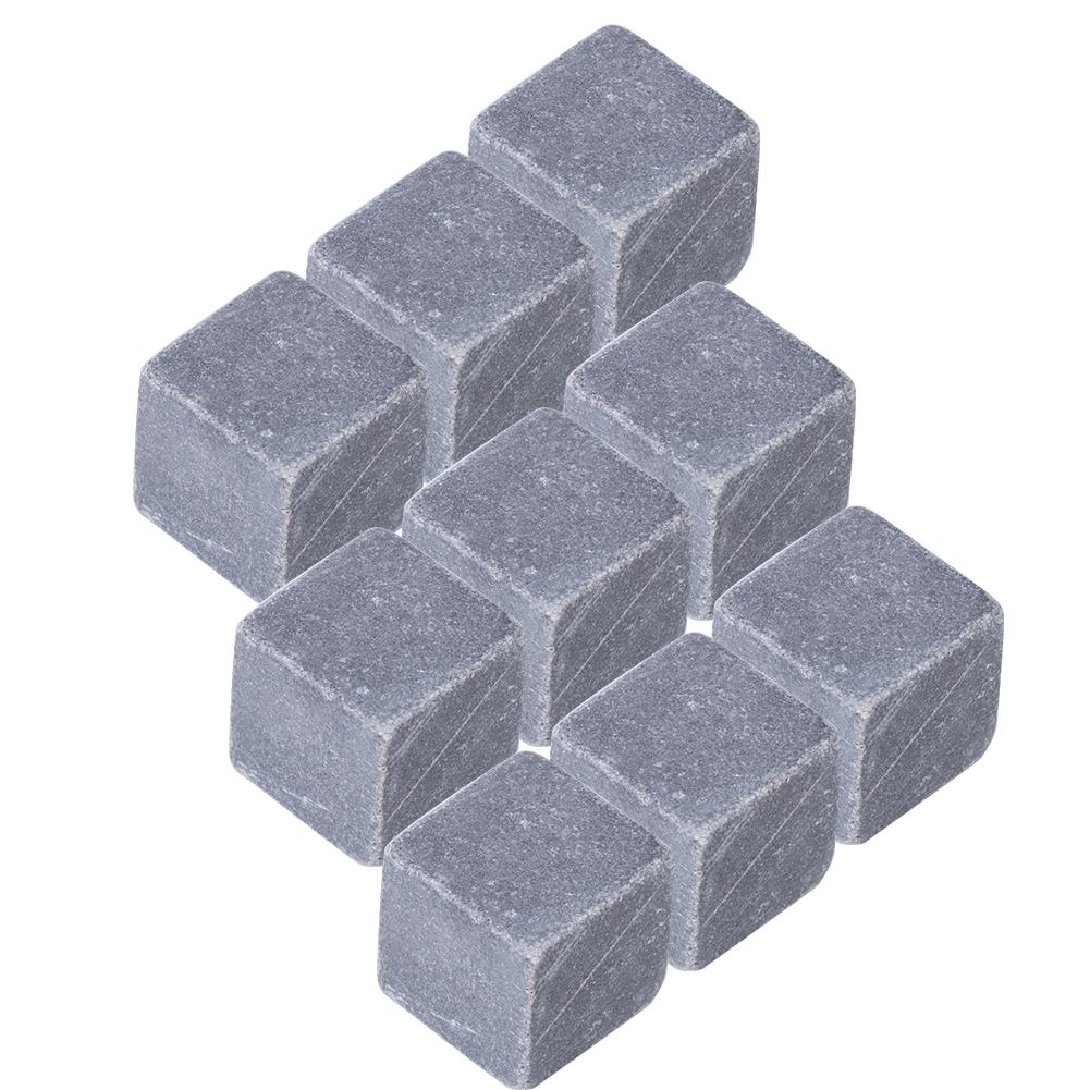 9pcs Whiskey Stones Sipping Ice Cube Cooler Reusable Wine Drinks Cooler Wine Ice Stones