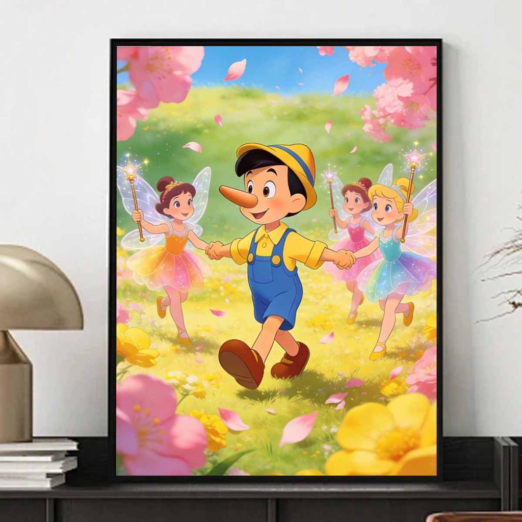 Disney Pinocchio Fairies Diamond Paint Mosaic Art Painting Kit Handmade DIY Home Decor