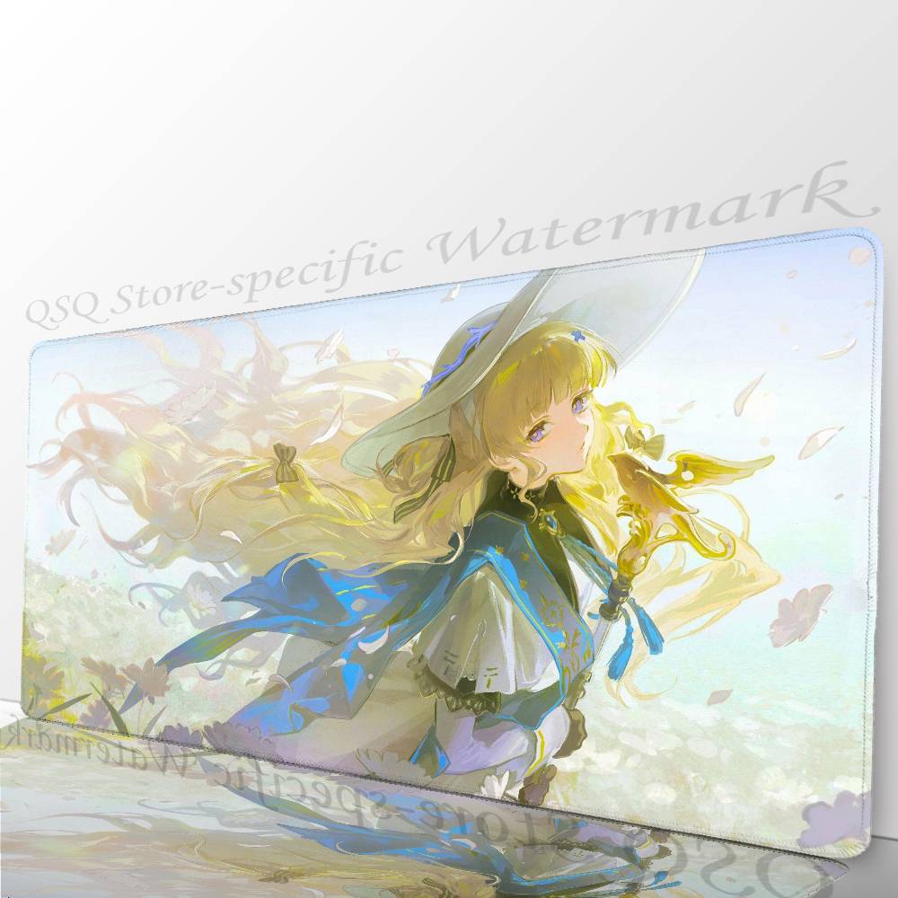 Phoebe Game W-Wuthering Waves Mousepad Mouse Mat Desk Mat With Pad Gaming Accessories Prime Gaming XXL Keyboard Pad Padding Ma