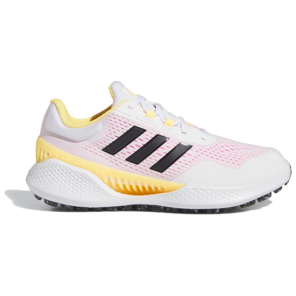 Adidas 24 Bounce Golf Comfortable Simple Versatile Shock Absorbing Durable Low Top Golf Shoes Women Sneakers Black White Orange IG3259