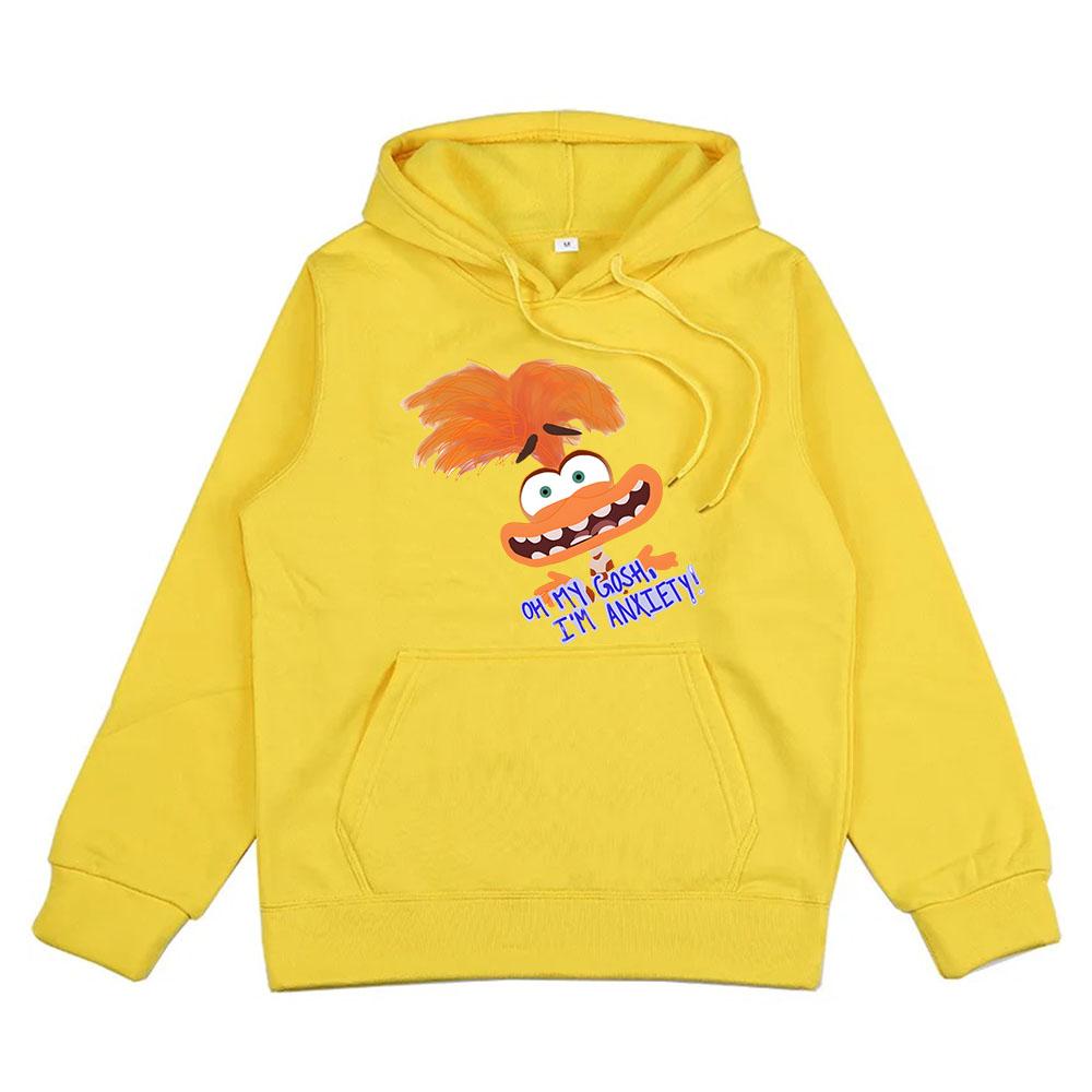 Cartoon Hoodie Anxiety Hoodies Long Sleeve Casual Sweatshirt For Autumn/Winter Comfortable Hooded Clothe Moletom Hoody