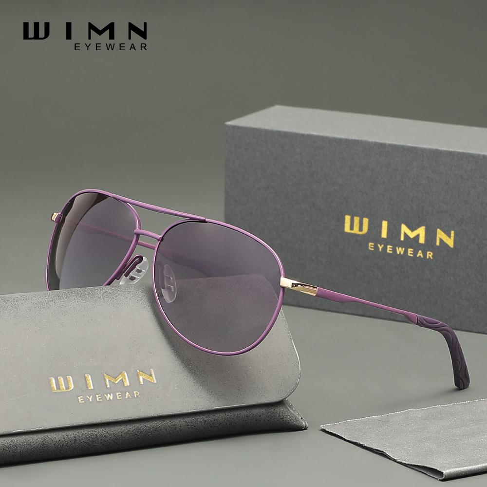 Солнцезащитные очки-авиаторы WIMN Ultra Light, поляризованные, классические фиолетовый