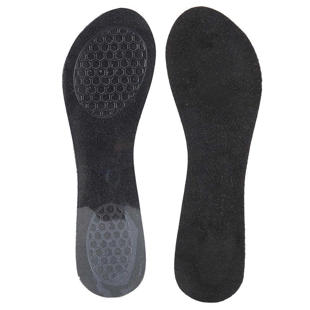 2 Pairs Women High Heeled Shoes Non slip Insoles Elastic Shock Absorption Foot Pad(Black )