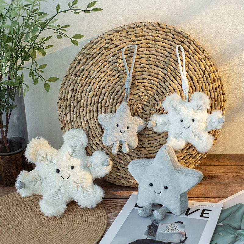 Jucării de pluș meteo creative pentru copii Păpușă de desene animate Soare Lună Nor Drăguță Moale Umplută Design Fulg de Nea Picătură de Ploaie Decor de Festival Cadou