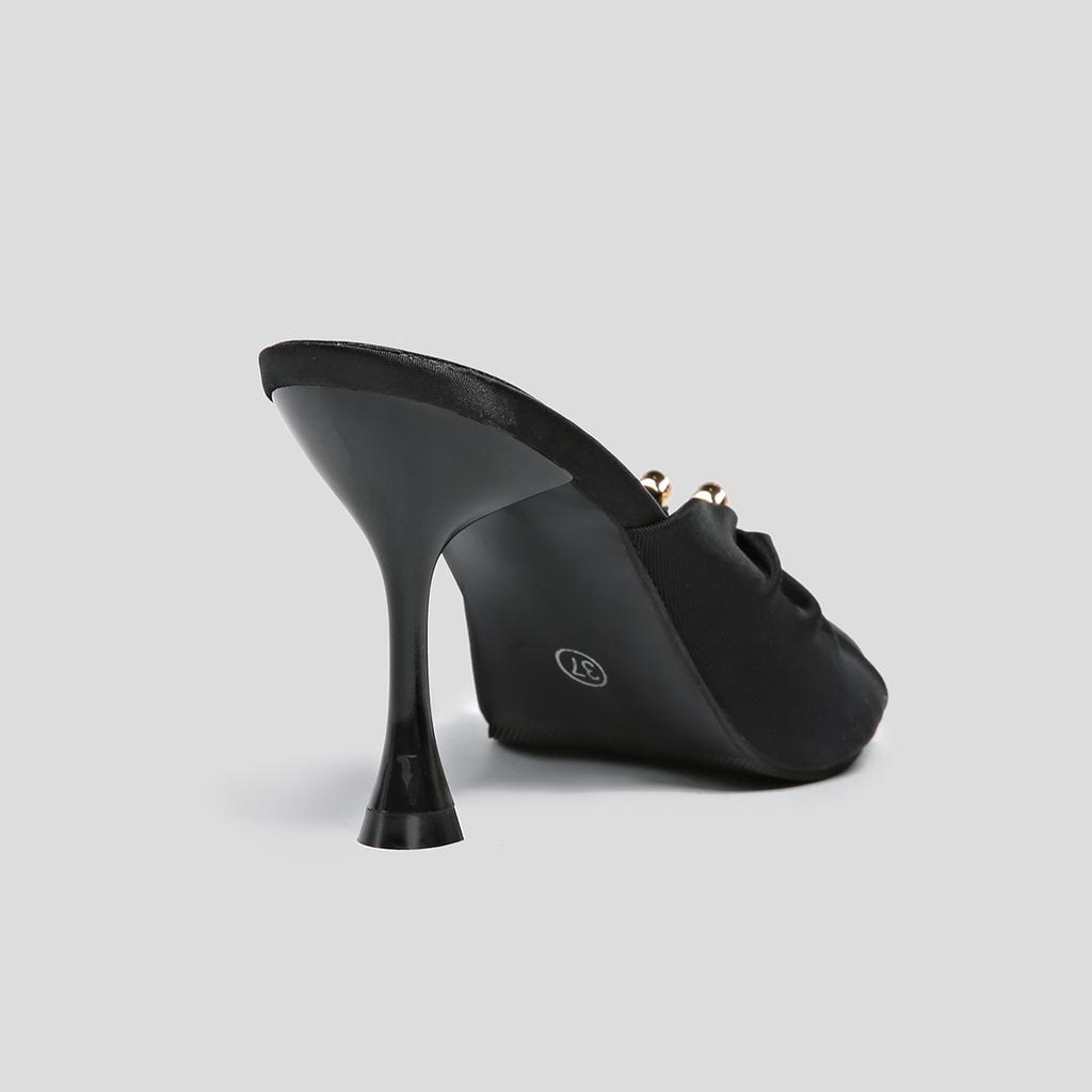 Designer Summer Woman Slippers Open Toe Thin High Heels Shoes Street Style Stripper Party Slides Zapatos De Mujer