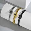 Photo Projection Bracelet Stainless Steel Cuban Link Chain Personalized Picture Memory Jewelry Gift for Men Women Family
