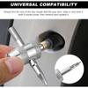 4-Way Valve Core Tool Tire Valve Tools, 4-in-1 Tyre Valve Core Tool Tire Stem Core Wrench, Multifunctional 4 Way Valve Stem Remover Tire Repair Tool