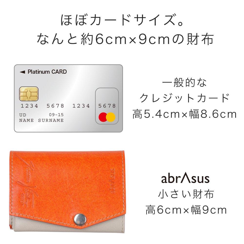 Abrasus Giacomo Valentini Men's Small Wallet, Made In Japan, Orange