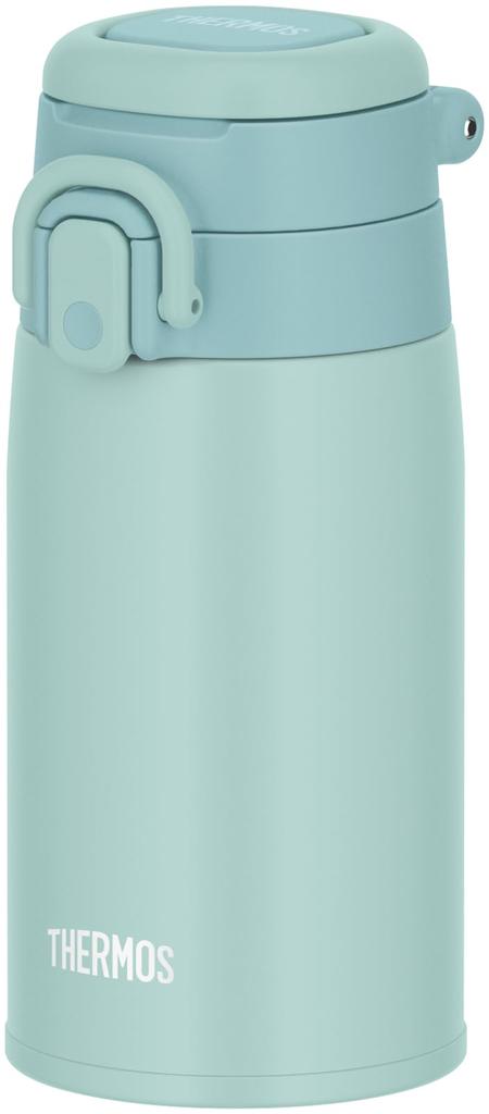 Thermos Water Bottle Vacuum Insulated Mobile Mug with Carry Loop 400ml Mint Blue MBL JOS-400