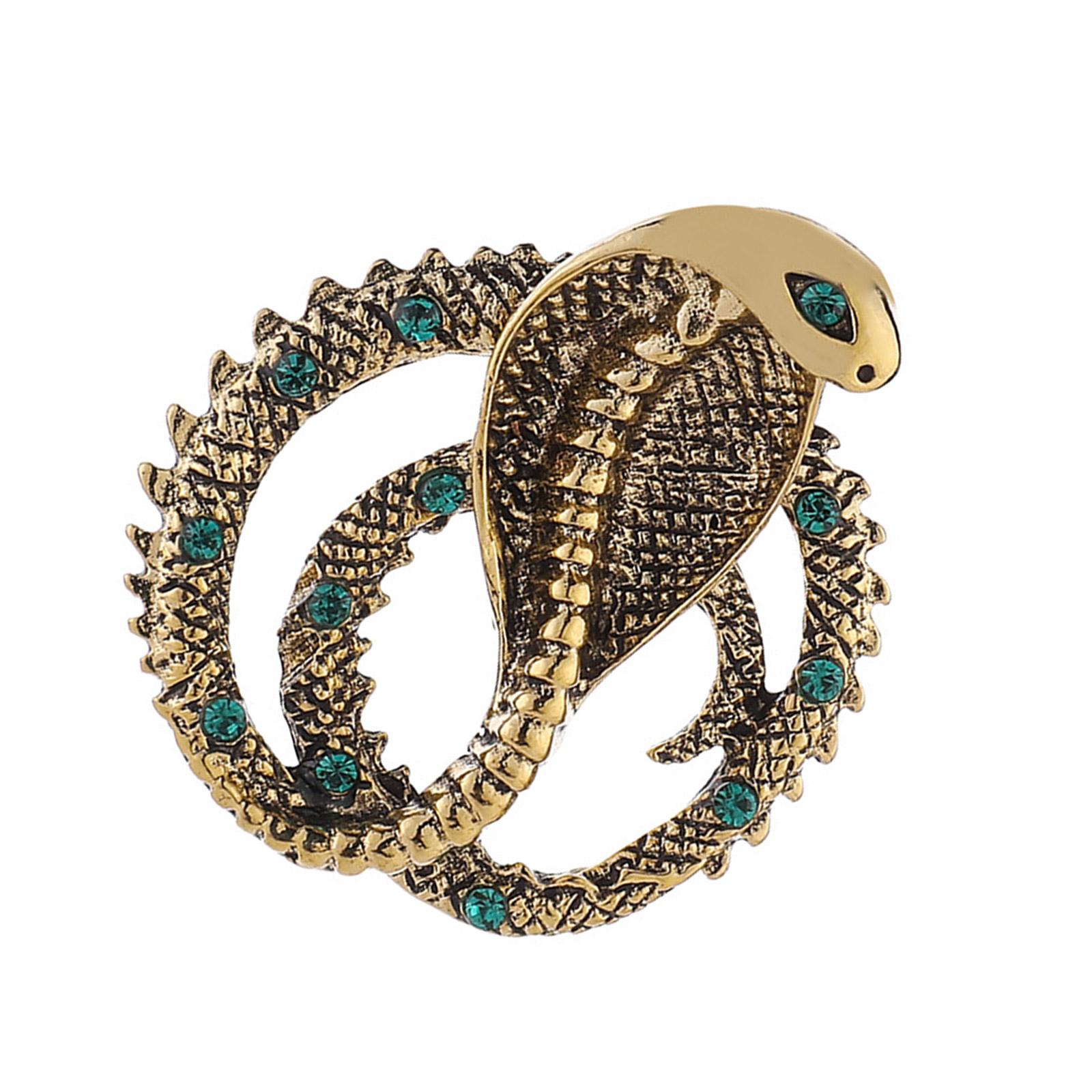 

Элегантная брошь-булавка, булавка на лацкан в виде животного, брошь в виде змеи, сверкающая женская одежда, ювелирные изделия из сплава, текстура, подарок для дам золотой