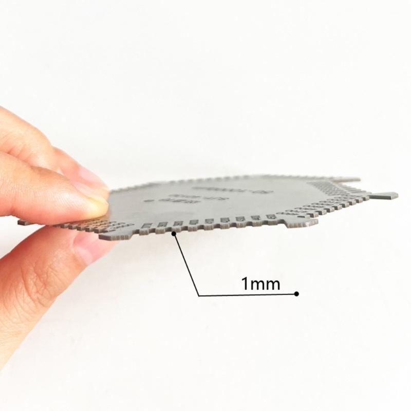Stainless Steel Wet Film Comb Wet Film Comb Gauge Thickness Gauge Octagonal Wet Film Comb 50-10000um Professional