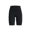 UA Motion Logo Print High Waist Slim Fit Casual Shorts Women Shorts Black 1377088-001