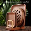 Wood Base Kitchen Countertop Organizer for Cutting Boards Pans Trays Utensils Wooden Chopping Board Organizer Stand