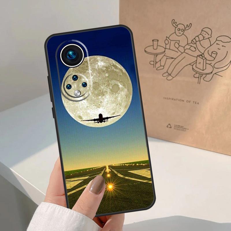 Airplane Flying Into The Sunset For Honor Magic 8 Pro 5 6 7 Lite Case For Honor Win RT 200 400 50 70 90 X8b X9a X9b X9c X9d