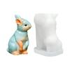 Multifuntional Crafting Mold Rabbit Shape Candle Making Supplies Suitable for Epoxy Resin Crafts and Decorative Ornament