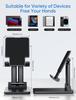 ARZOPA Portable Foldable Portrait or Landscape Height Ergonomic Aluminum Alloy Portable and Easy to Compatible with iPad iPad Game and Inch Tablet,