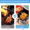 Silicone Air Fryer Liner Non-Stick Mat Baskets Heat Resistant for 4-7QT Food Grade Reusable Square Baking