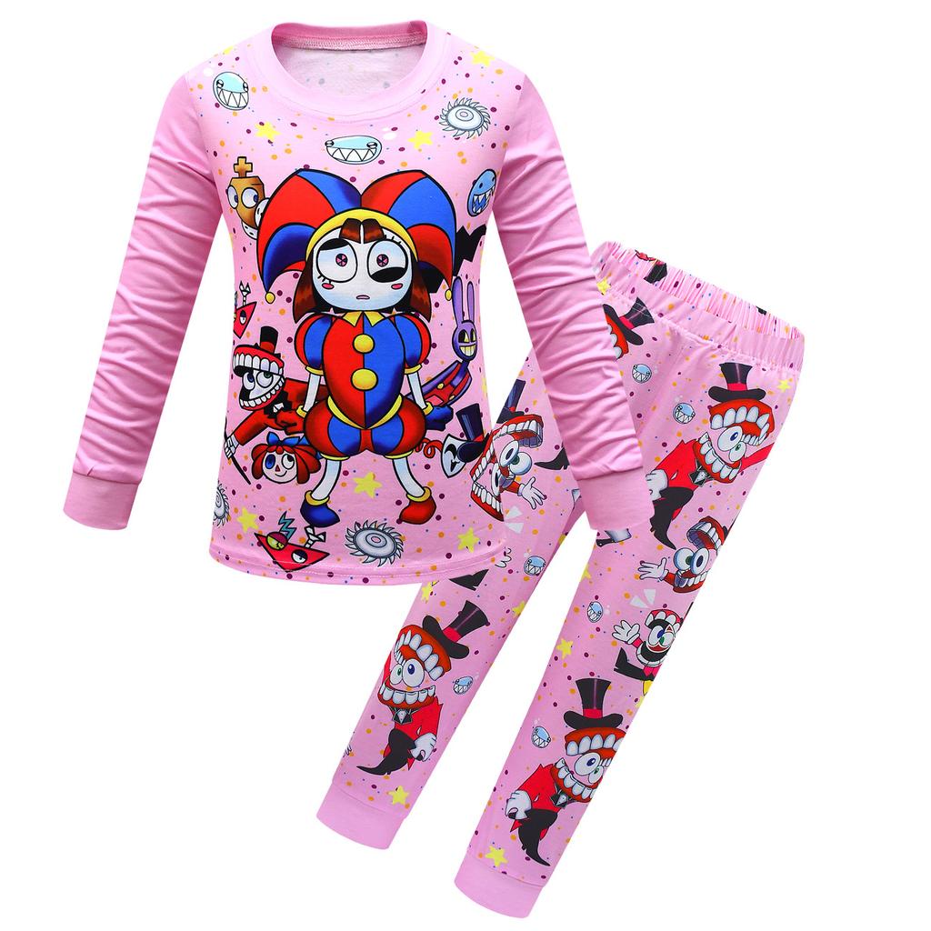 Girls' Long-sleeved Trousers Suit Casual Loose Comfortable Clothing Sets Girls