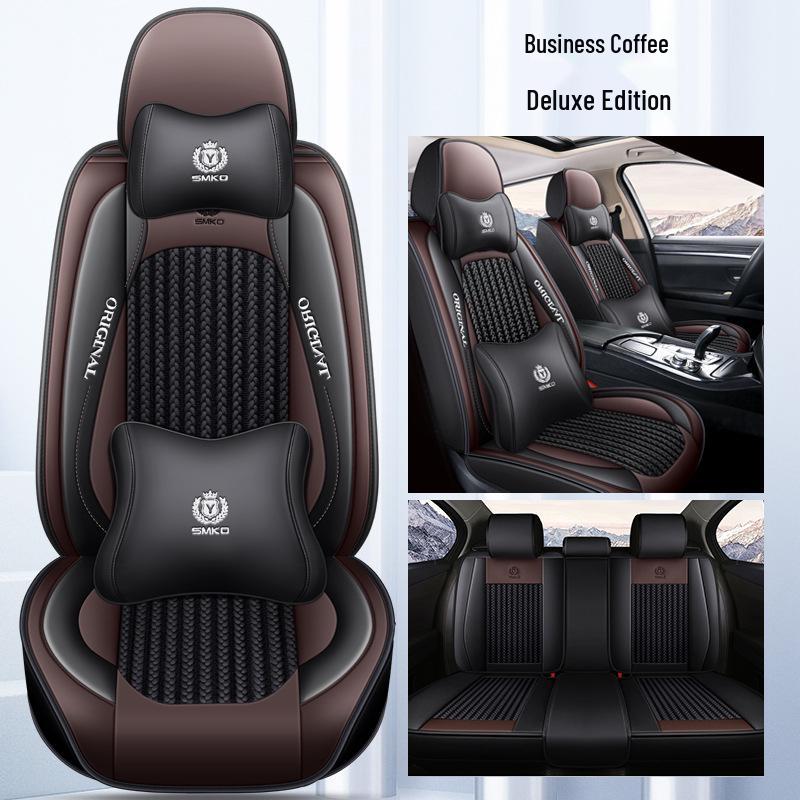 Cross-border All-Season Ice Silk Car Seat Cushion and Cover 