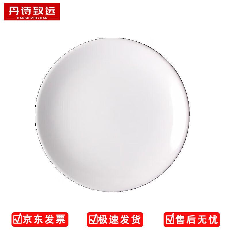 Danshi Zhiyuan Pure White Ceramic Dinner Plate