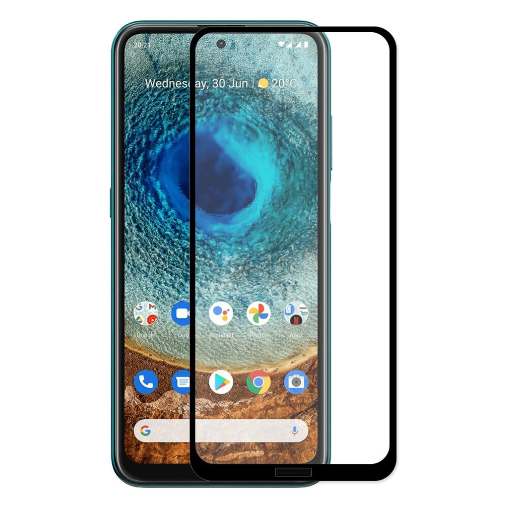 HAT PRINCE 0.26mm 9H 2.5D Full Screen Covering Full Glue Tempered Glass High Transparency Screen Protector for Nokia X10/X20