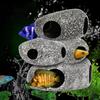 Delicate Cichlid Stone Cave Ceramic Fish Rock House Shrimp Adornment Hiding Tank Cave  Pond