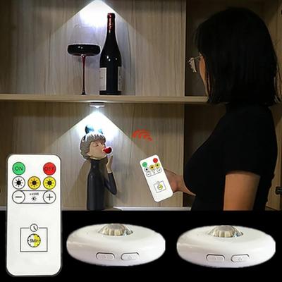 LED Super Bright Wireless Night Light with Remote Control Dimmable LED Under Cabinet Lights for Closets Wardrobe Kitchen Bedroom