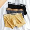 4 stücke Marke Boxer Männer Unterwäsche Baumwolle Brief Ropa Interior Hombre Herren Boxer Cuecas Masculinas Mann Calzoncillos Größe M-3XL