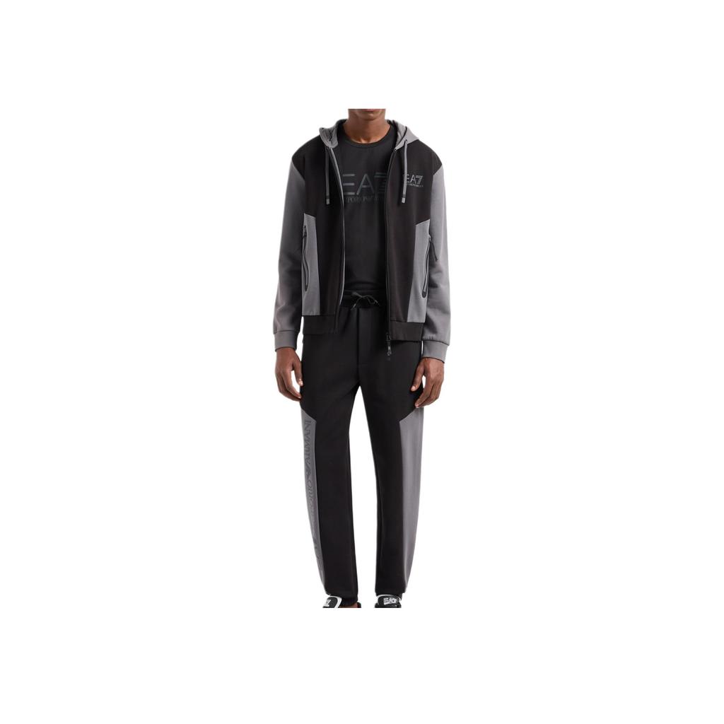 Emporio Armani Ea7 Fw24 Slim Fit Drawstring Long Jogger Knit Pants Men Bottoms Black 6DPP71-PJVTZ-1200