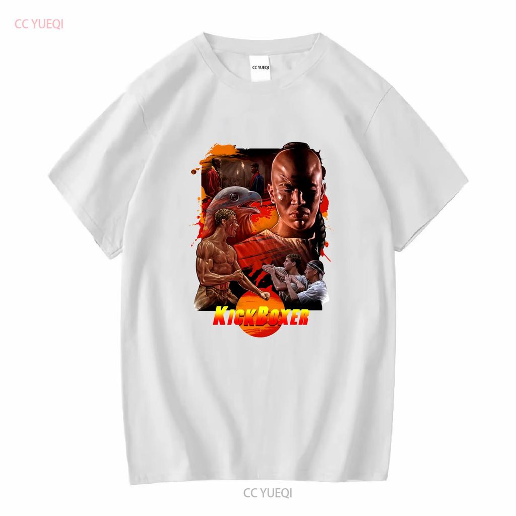 REBAJA Camiseta de Película KickBoxer de Jean Claude Van Damme Algodón Pesado vintage Lavada Transpirable streetwear hombre Ligeramente vintage