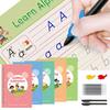 Grooved Writing Practice Book for Kids Ages 3-5 Reusable Handwriting Copybook with Magical Ink Preschool Learning Activities Letter Tracing Workbook