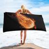 Basketball Beach Towels Microfiber Absorbent Bath Towel Outdoor Travel Sport Beach Towel for Adult Kids Quick Dry Swimming Cover