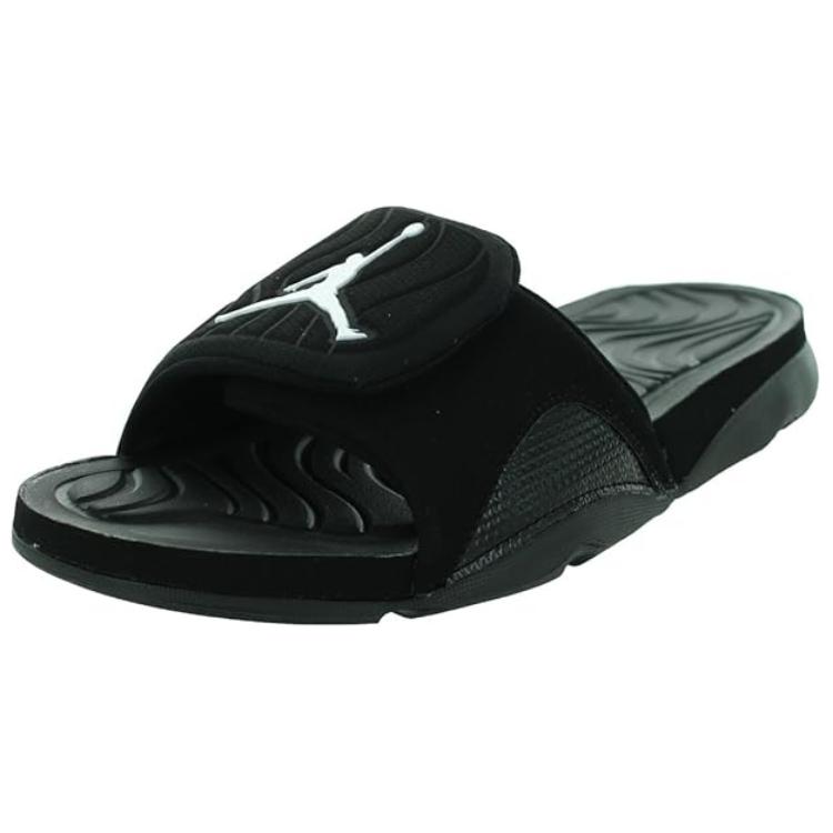 Jordan Hydro 4 Comfortable Versatile Non-Slip Wear-Resistant Slide Sandals Unisex Sandals Black 705171-010